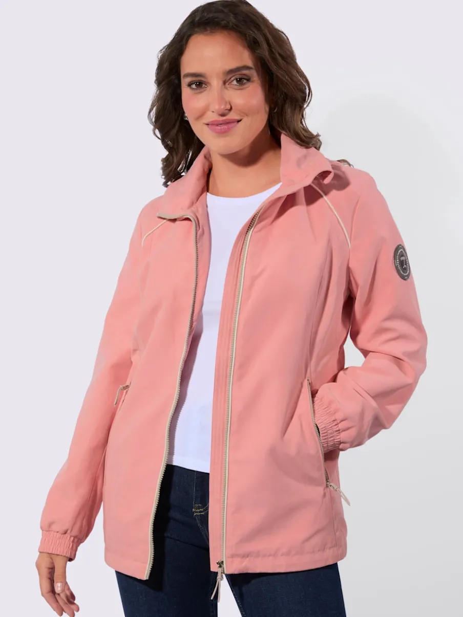 Veste de mi-saison avec capuche et poches zippées