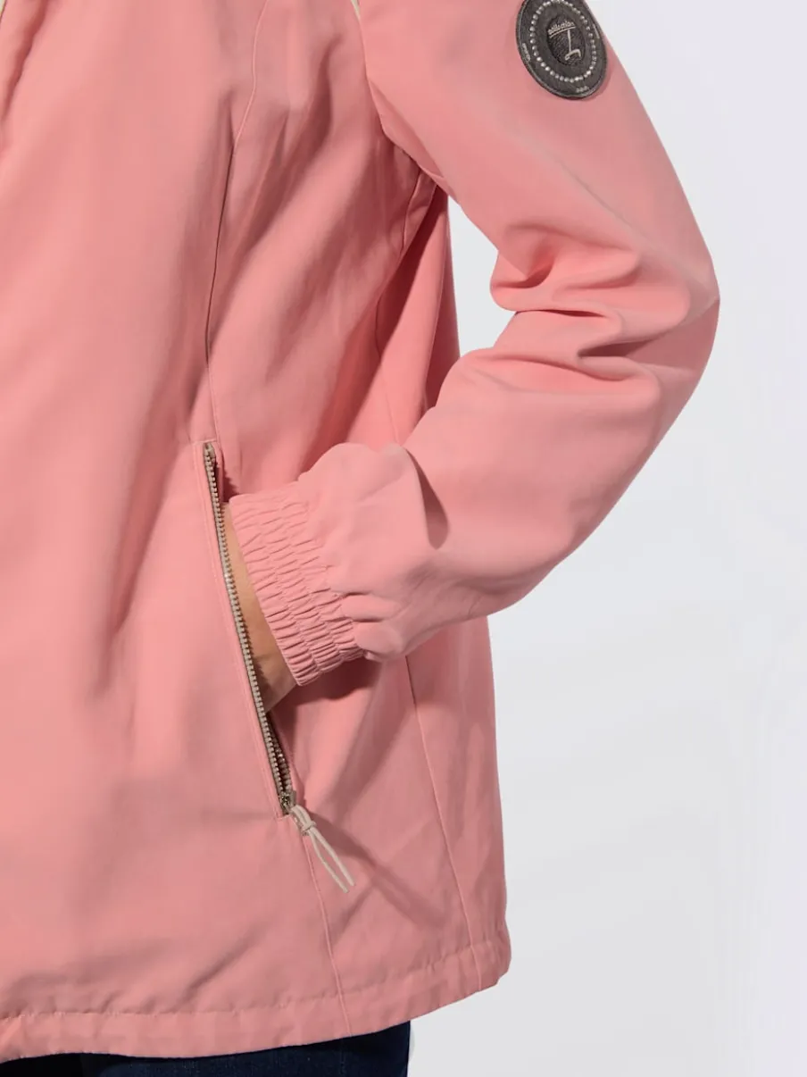 Veste de mi-saison avec capuche et poches zippées