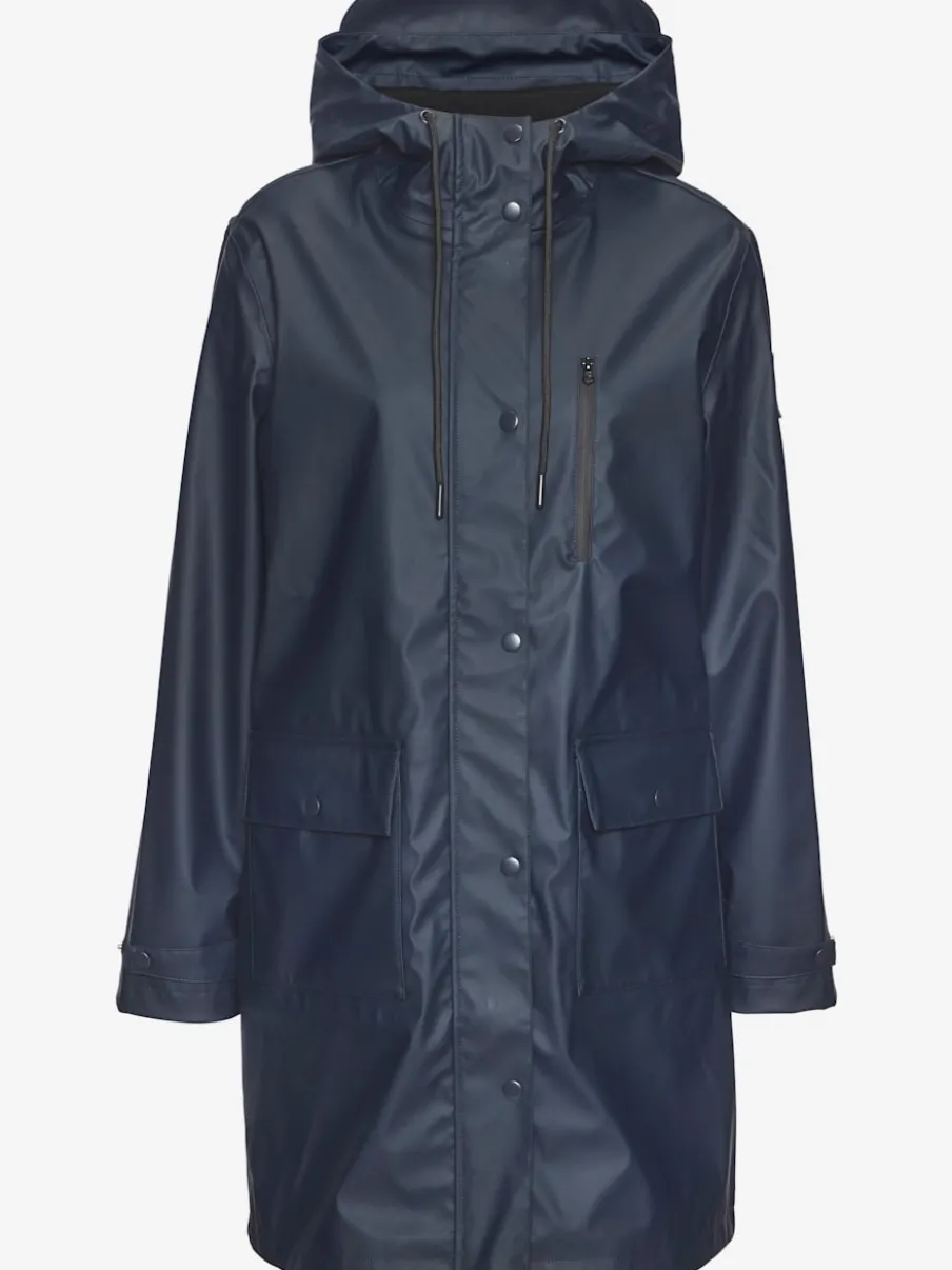 Veste de pluie parka longue et imperméable à capuche