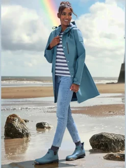 Veste de pluie parka longue et imperméable à capuche