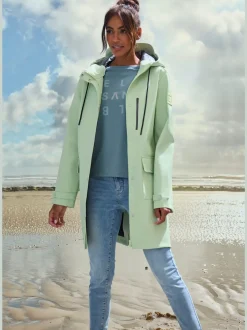 Veste de pluie parka longue et imperméable à capuche