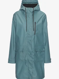 Veste de pluie parka longue et imperméable à capuche