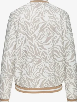 Veste de sport à glissière avec poches et motifs uniques