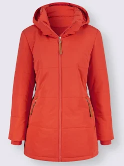Veste d'extérieur avec capuche amovible et poches zippées