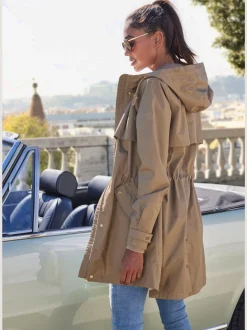 Veste d'extérieur légère avec capuche et poches pratiques