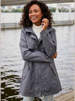 Veste d'extérieur légère avec capuche et poches pratiques