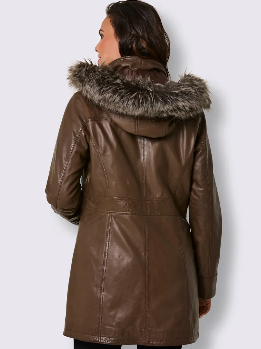 Veste en cuir pur cuir d'agneau nappa