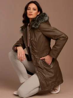 Veste en cuir pur cuir d'agneau nappa