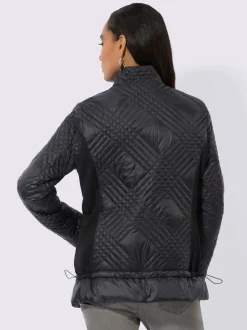 Veste en duvet avec col transformable et poches zippées
