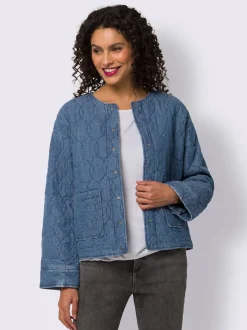 Veste en jean avec poches et manches longues
