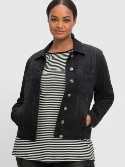 Veste en jean délavage tendance
