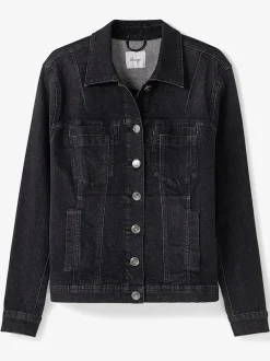 Veste en jean délavage tendance