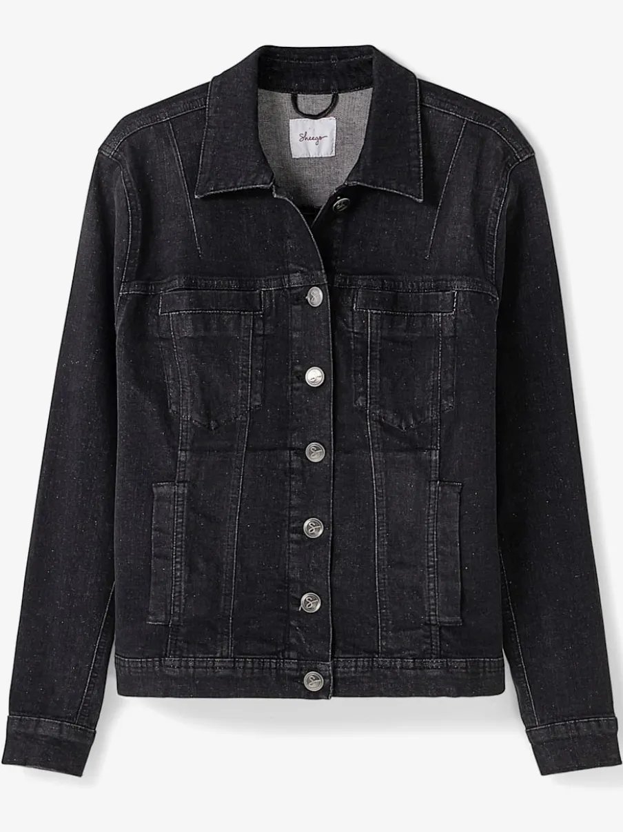 Veste en jean délavage tendance