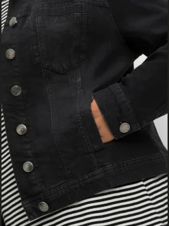 Veste en jean délavage tendance