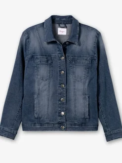 Veste en jean délavage tendance