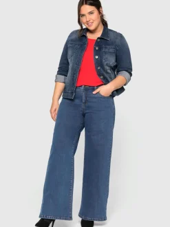 Veste en jean délavage tendance