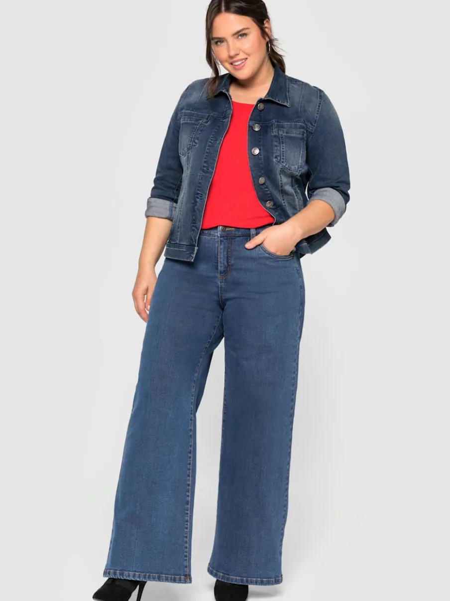 Veste en jean délavage tendance