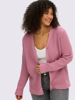Veste en tricot ajouré