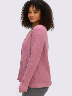 Veste en tricot ajouré