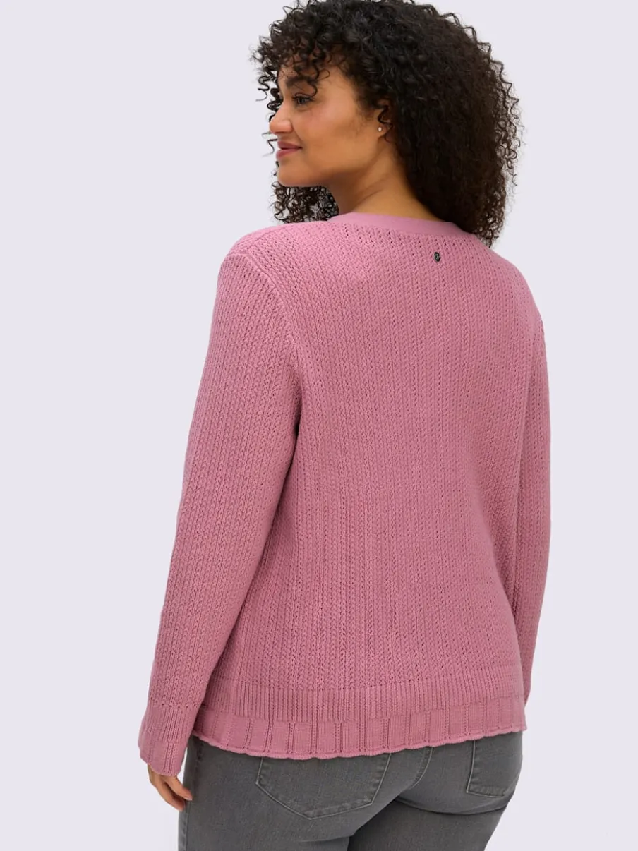 Veste en tricot ajouré