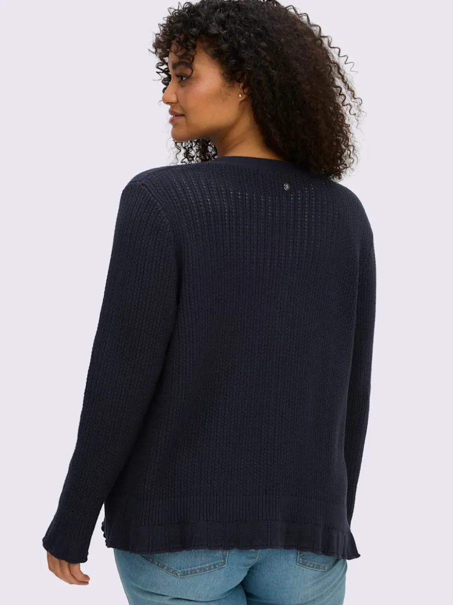 Veste en tricot ajouré