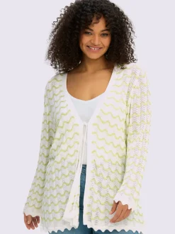 Veste en tricot ajouré