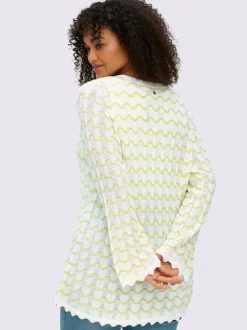 Veste en tricot ajouré