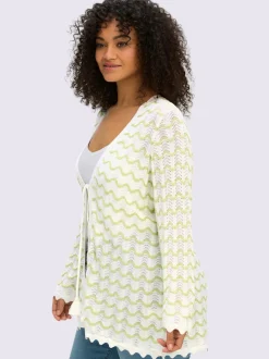 Veste en tricot ajouré