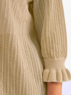 Veste en tricot ajouré motif ajouré léger