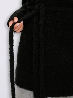 Veste en tricot aspect bouclé élégant