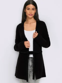 Veste en tricot aspect bouclé élégant