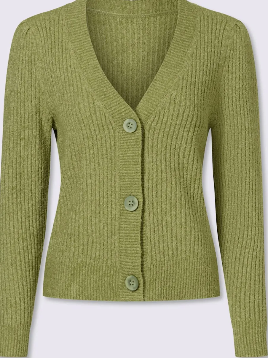 Veste en tricot aspect chiné tendance