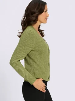 Veste en tricot aspect chiné tendance
