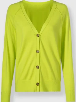 Veste en tricot avec col en V et manches longues