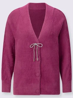 Veste en tricot avec encolure en V et détails raffinés