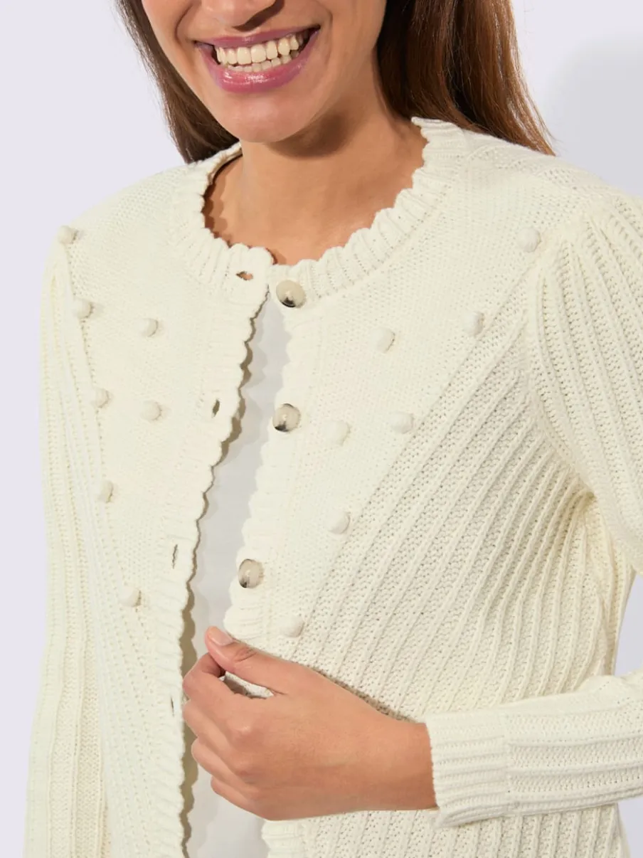 Veste en tricot 50% coton