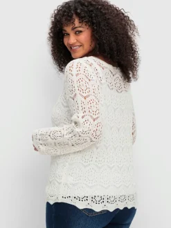 Veste en tricot coupe droite