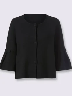 Veste en tricot coupe en a