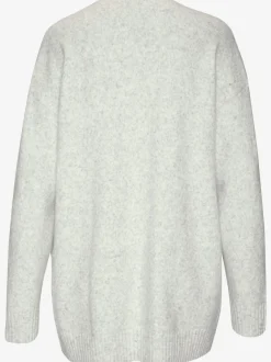 Veste en tricot décontractée avec écharpe manches longues douces