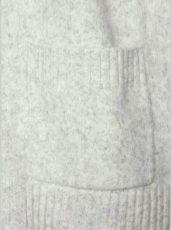 Veste en tricot décontractée avec écharpe manches longues douces