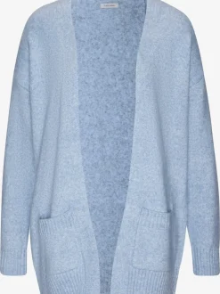 Veste en tricot décontractée avec écharpe manches longues douces