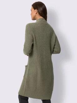 Veste en tricot doux à grosses mailles avec poches