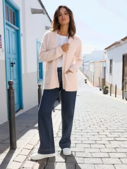 Veste en tricot fil bouclé