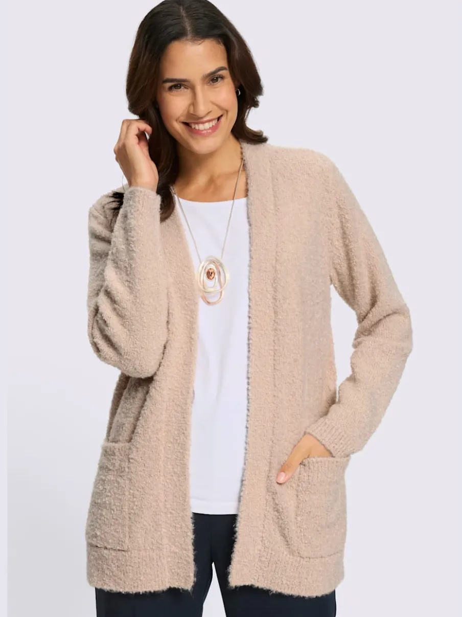 Veste en tricot fil bouclé