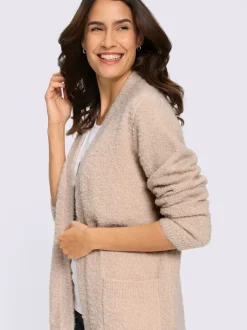 Veste en tricot fil bouclé