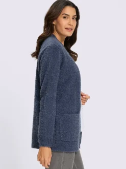 Veste en tricot fil bouclé