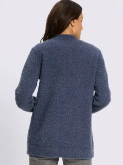 Veste en tricot fil bouclé