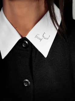 Veste en tricot fin aspect 2 en 1 tendance