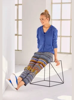 Veste en tricot fin avec poches plaquées et boutons