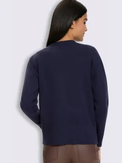 Veste en tricot fin boutons décoratifs